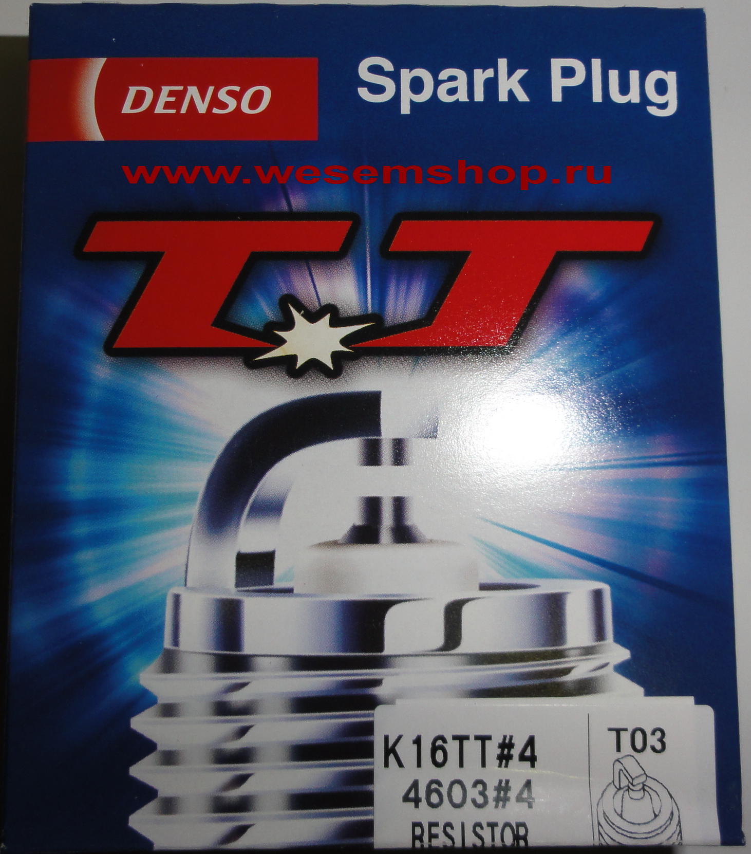 Свеча зажигания DENSO K16TT#4 (T03) - WesemShop.Ru