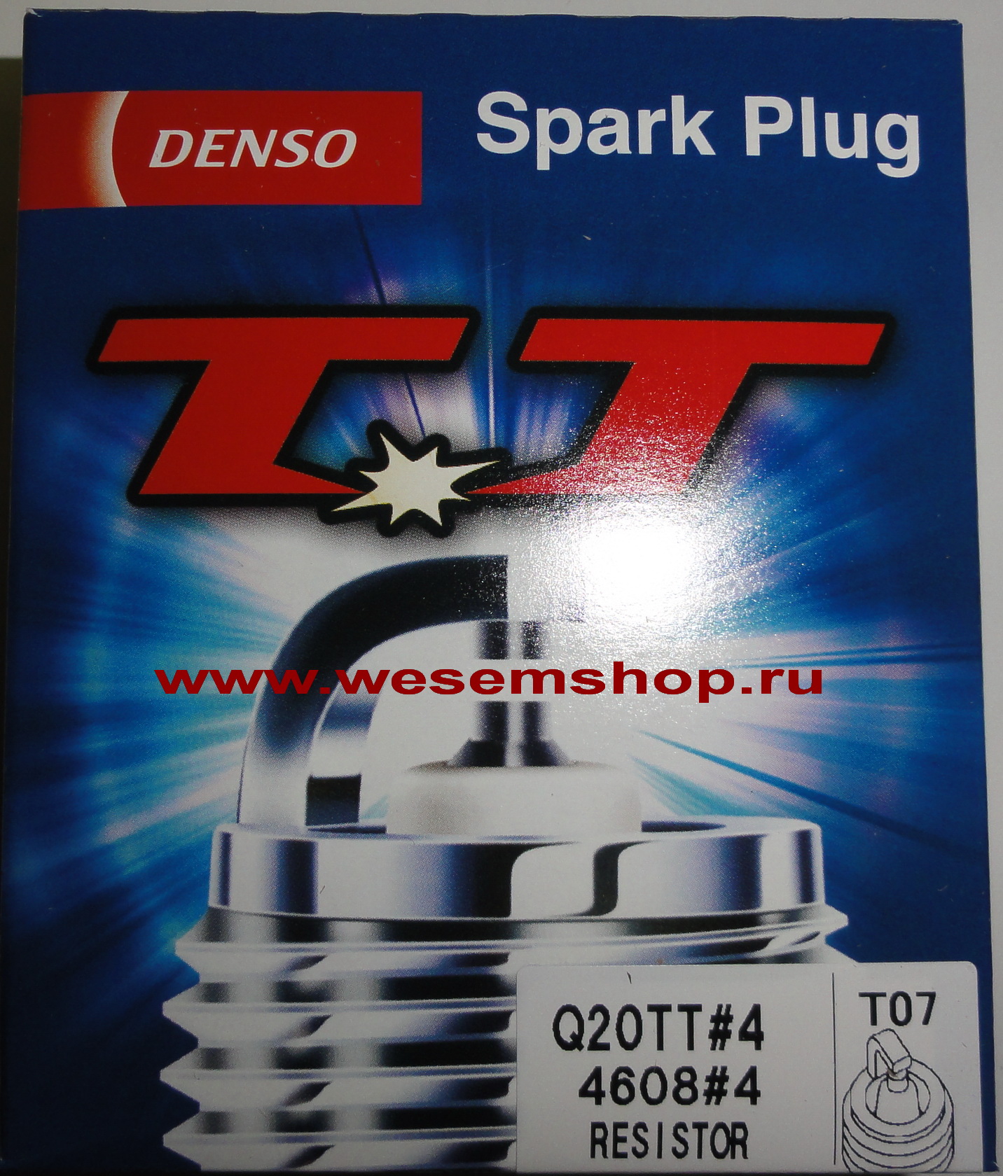 Свеча зажигания DENSO Q20TT#4 (T07) - WesemShop.Ru